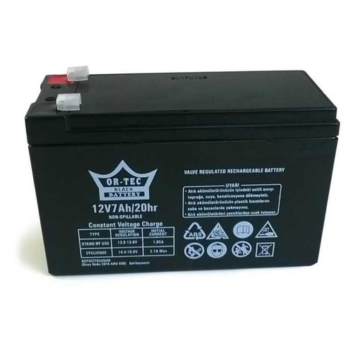 ORTEC 12V 7 AH BLACK AKÜ