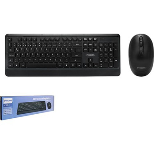 PHILIPS SPT6394 SİYAH KABLOSUZ KLAVYE MOUSE SETİ