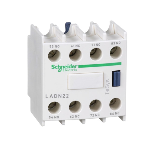 Schneider LADN22 Tesys D - Yardımcı Kontak Bloğu - 2 Na + 2 Nk - Vida Kelepçesi Terminalleri