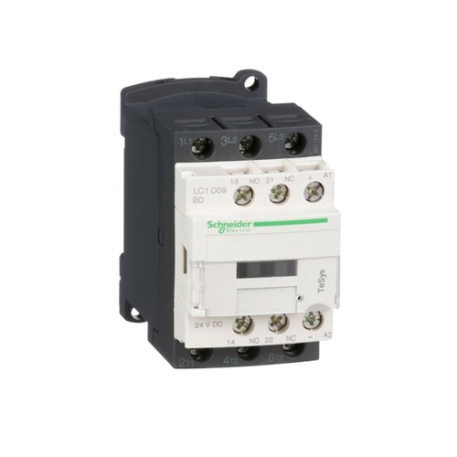 Schneider LC1D09BD Tesys D Kontaktör - 3P(3 Na) - Ac-3 - <= 440 V 9 A - 24 V Dc Bobin