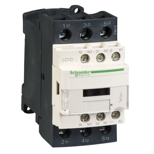 Schneider LC1D38BD Tesys D Kontaktör - 3P(3 Na) - Ac-3 - <= 440 V 38 A - 24 V Dc Bobin