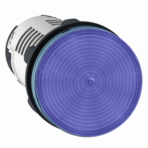 Schneider XB7EV06MP Yuvarlak Pilot Işığı Ø 22 - Mavi - Entegre Led - 230..240 V -Vida Kelep Terminal