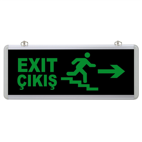 Selda Exit Merdivenli Sağ Sol Ok Çift Yönlü Acil Yönlendirme Armatürü