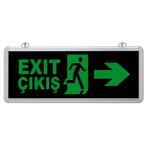 Selda Exit Sağ Ok Çift Yönlü Acil Yönlendirme Armatürü