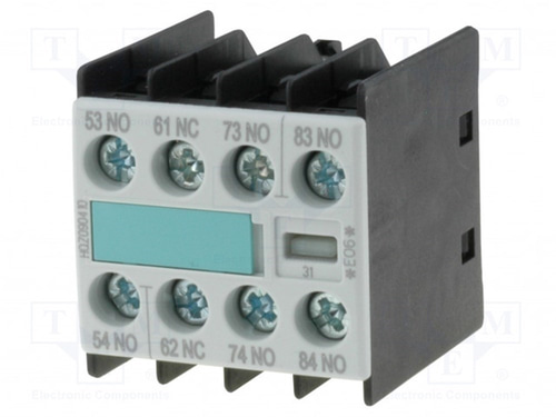 Siemens 3RH1911-1FA31 Yardımcı Kontak Blok üst S 00 , 3NO+1NC vd