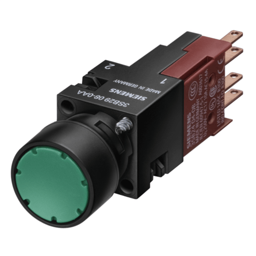 Siemens 3SB1202-0AE01 Komple Start-Stop Butonu, 22Mm, Ip 65 Korumalı, Yeşil Buton, 10A, 1No
