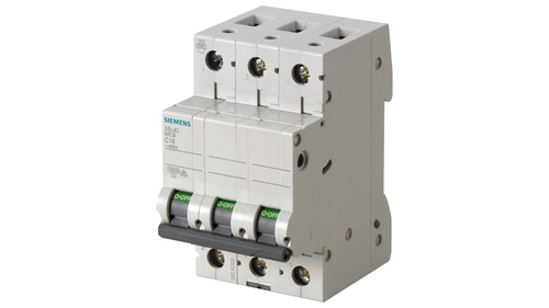 Siemens 5SL4316-7 16A; 3 Fazlı; 70Mm Otomat; Anahtarlı Otomatik Sigorta; 10Ka; C Tipi; Yavaş Karakterli