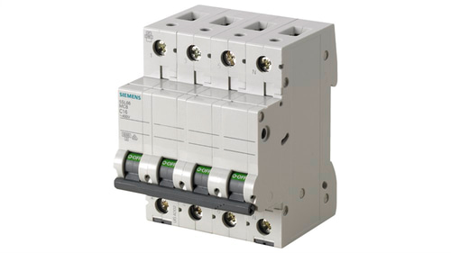 Siemens 5SL6663-7 63A; 3 Faz+Nötr; 70 mm; Anahtarlı Otomatik Sigorta; 6kA; C Tipi; Yavaş Karakterli