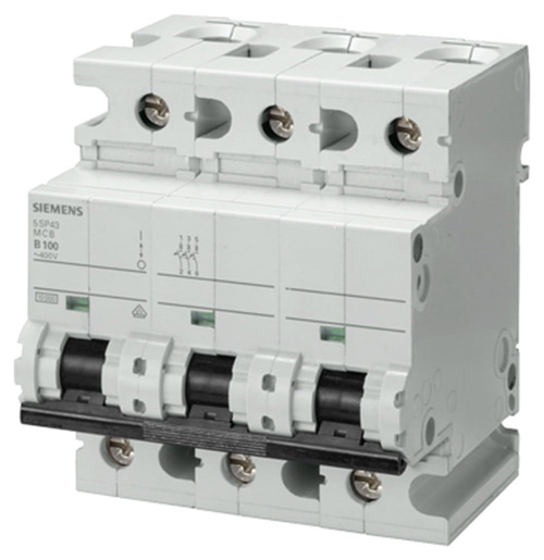 Siemens 5SP4391-7 100A; 3 Fazlı; 70mm Otomat; Anahtarlı Otomatik Sigorta; 10kA; C Tipi; Yavaş Karakterli