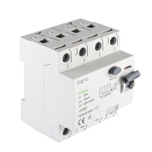 Sigma SHM 4P 300mA 63A 6KA Kaçak Akım Koruma Rölesi
