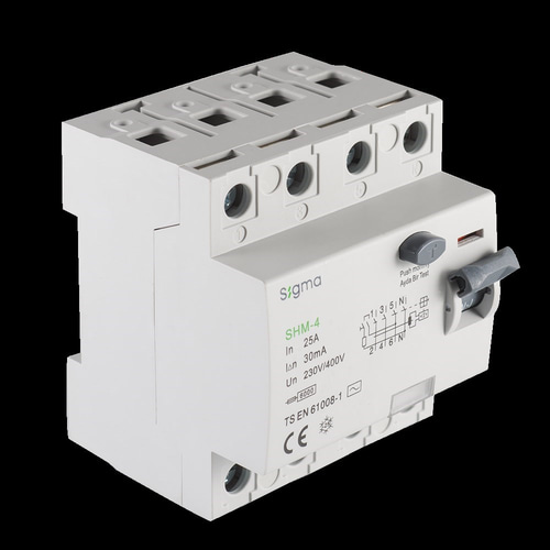 Sigma SHM 4P 30mA 80A 6KA Kaçak Akım Koruma Rölesi