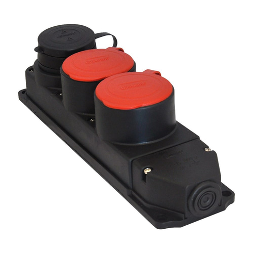 T-Plast 3x25A. 2 Adet / 1x16A. 1 Adet Kauçuk Üçlü Grup Priz