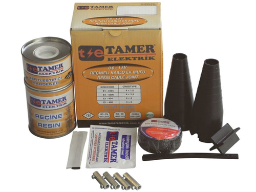Tamer 4x4 - 4x6 Bakır İletken İçin Reçineli Kablo Ek Mufu