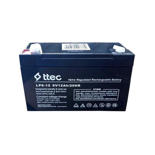 TTEC 6V 12AH BAKIMSIZ KURU AKÜ