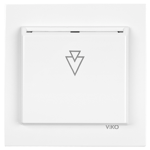 Viko Karre/Meridian Beyaz Energy Saver Mekanik Anahtarlı (Gecikmeli 230V) Çerçevesiz