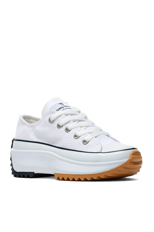 Çocuk Unisex Beyaz Rahat Kalıp Sneaker