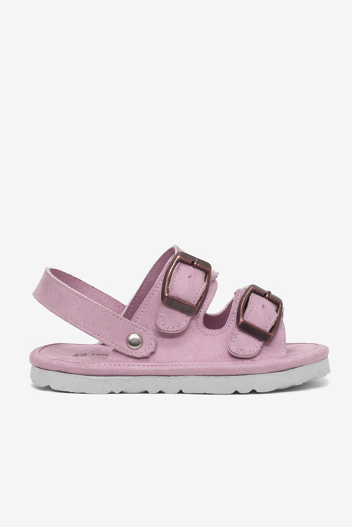 Rahat Kalıp Çift Tokalı Bebe Paitk Sandalet Çocuk Unisex Pudra Sandalet TBÖZDR005