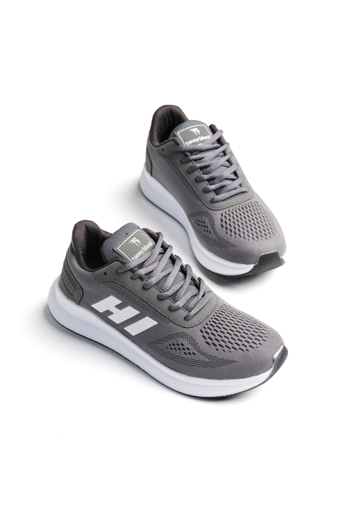 Rahat Kalıp Hafif Esnek Şeritli Sneaker Unisex Füme Sneaker TBSHN021