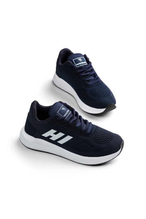 Rahat Kalıp Hafif Esnek Şeritli Sneaker Unisex Lacivert Sneaker TBSHN021