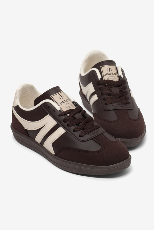 Rahat Kalıp Nefes Alabilen Sneaker Kadın Kahve Bej Sneaker TBHTC020