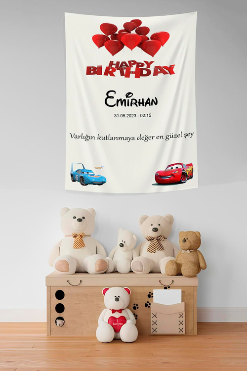 DOĞUM GÜNÜ PARTİNİZ İÇİN KALİTELİ KUMAŞ AFİŞ