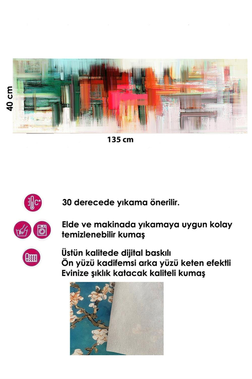 Tasarım Runner ve 4 lü Kırlent Kılıfı Takımı