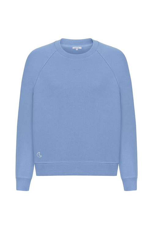 %100 Organik Pamuk Sweatshirt / Mavi