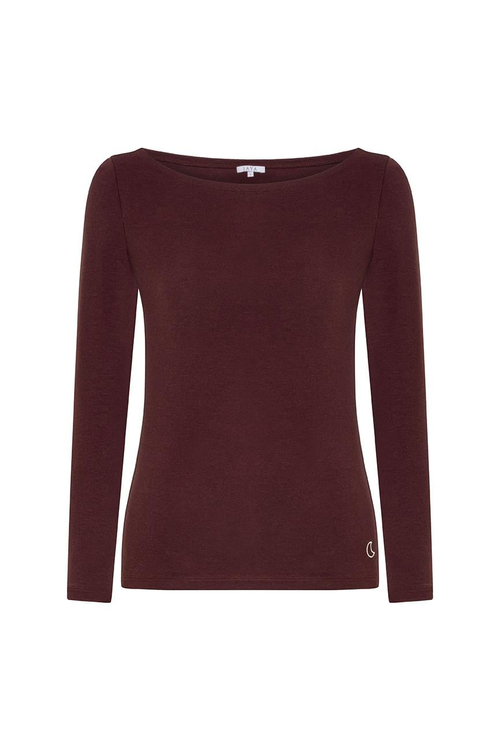 Bambu Uzun Kollu Pijama Takımı / Bordo