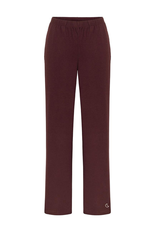 Bambu Uzun Kollu Pijama Takımı / Bordo
