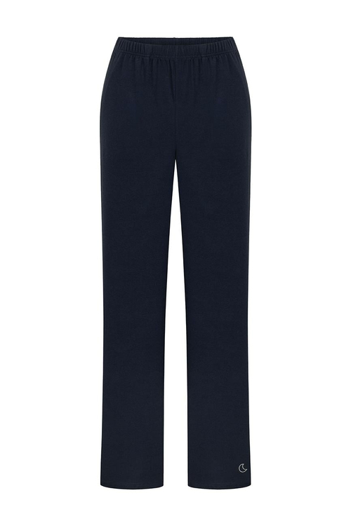 Bambu Uzun Kollu Pijama Takımı / Lacivert