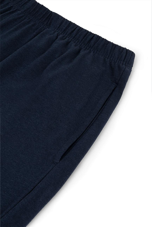 Bambu Uzun Kollu Pijama Takımı / Lacivert