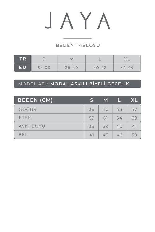 Modal Askılı Gecelik / Turkuaz | JAYA