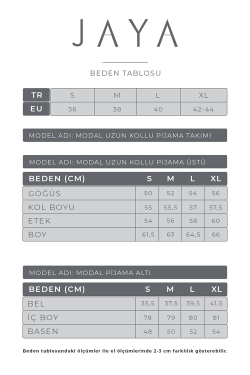 Modal Biyeli Cepli Pijama Takımı / Kahverengi | JAYA