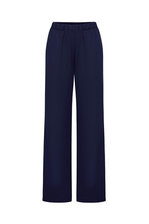 Modal Biyeli Uzun Kollu Pijama Takımı / Lacivert