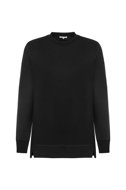 Pamuklu Sweatshirt / Siyah | JAYA