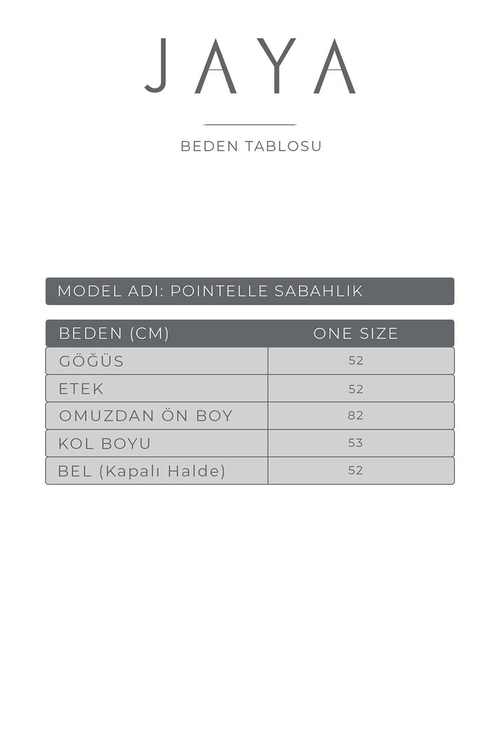 Pointelle Sabahlık / Krem