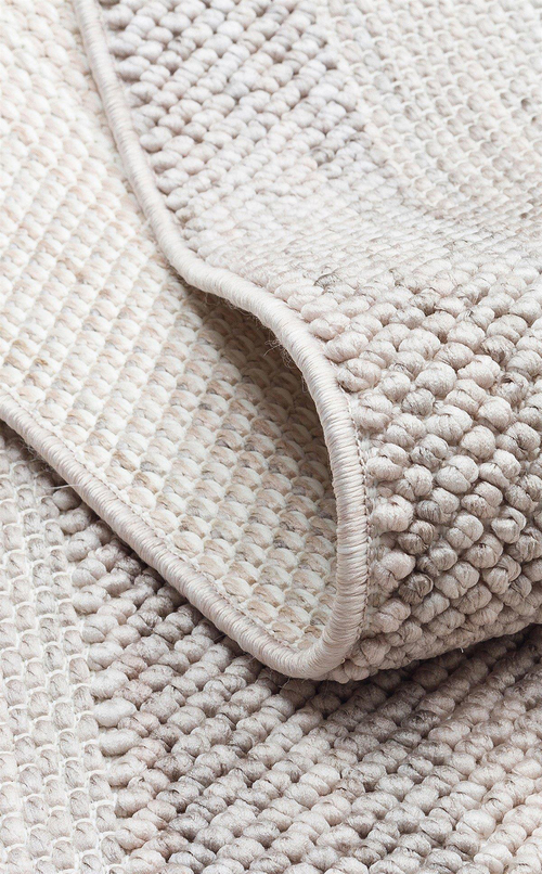 Cozy Bordür Gri: Modern Örgü Dokuma, Makine Halısı
