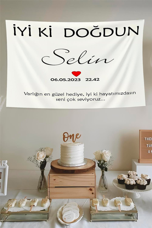 DOĞUM GÜNÜ PARTİNİZ İÇİN KALİTELİ KUMAŞ AFİŞ
