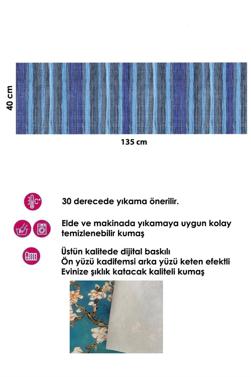 Tasarım Runner ve 4 lü Kırlent Kılıfı Takımı