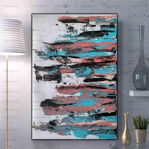 SPATULA TEKNİĞİ İLE YAPILMIŞ RENKLİ DOKUNUŞLAR YAĞLI BOYA DOKULU TABLO ürününe, YAĞLI BOYA DOKULU TABLOLAR kategorisinden hemen satın alabilirsiniz.