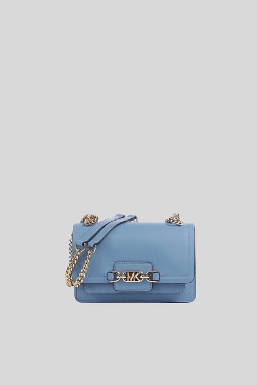 Michael Kors Kadın Logolu Zincir Askılı Deri Omuz Çanta Mavi