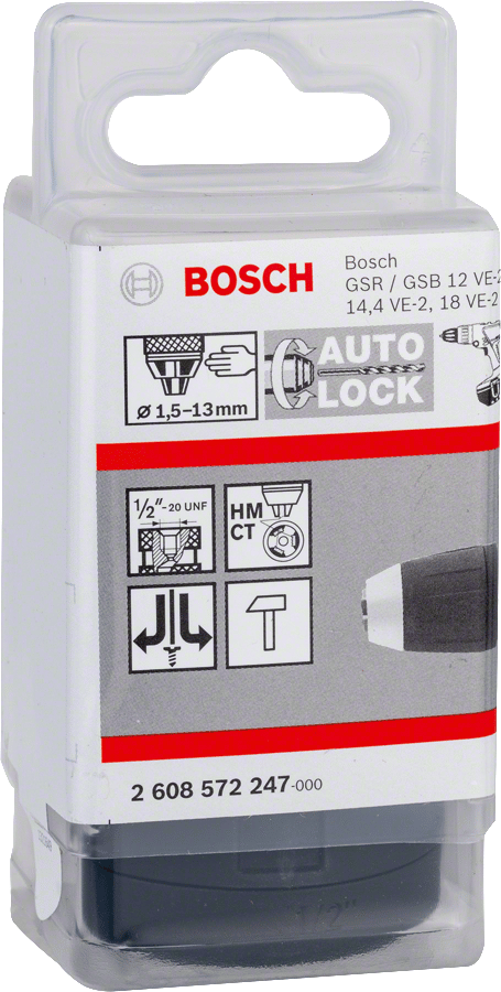 Bosch - 1/2''-20-1,5-13mm Supra Mandren (GSB,GSR)