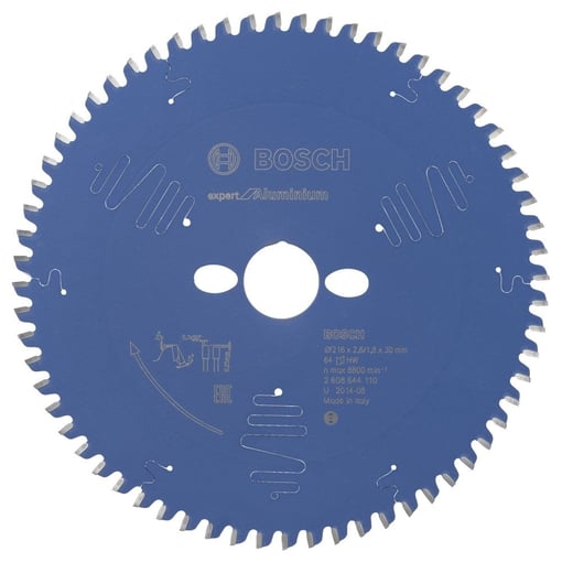 Bosch - Expert Serisi Alüminyum için Daire Testere Bıçağı 216*30 mm 64 Diş