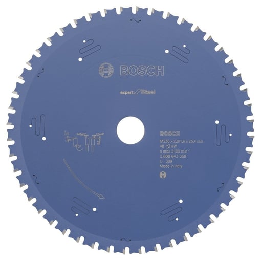Bosch - Expert Serisi Metal için Daire Testere Bıçağı 235*25,40 mm 48 Diş