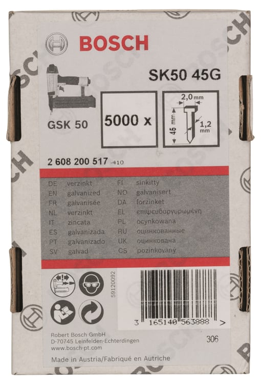 Bosch - GSK 50 Çivisi  45 mm 5000li