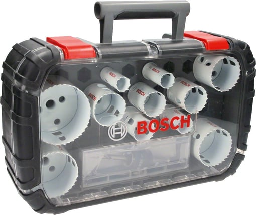 Bosch - Yeni Progressor Serisi Delik Açma Testeresi (Panç) Seti 14 Parça Ø 20-22-25-32-35-40-44-51-60-64-76 mm