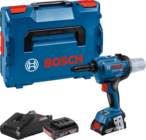 Bosch Professional GRG 18V-16 C (2x4,0 Ah,L-BOXX) Akülü Perçin Tabancası