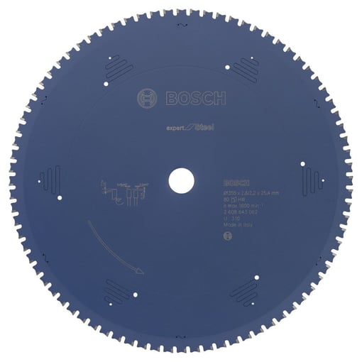 Bosch - Expert Serisi Metal için Daire Testere Bıçağı 355*25,40 mm 80 Diş