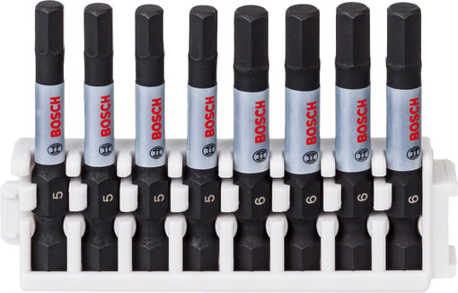 Bosch - Impact Control Serisi Vidalama Ucu 8'li H5x4/H6x4 *50mm