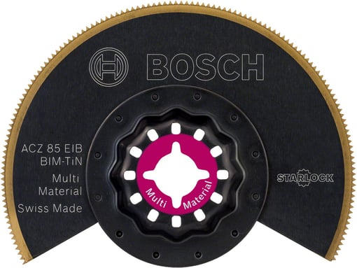 Bosch - Starlock - ACZ 85 EIB - BIM-TIN Çoklu Malzeme İçin Segman Testere Bıçağı, Bombeli 10'lu